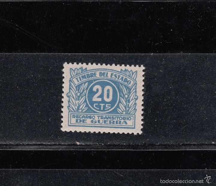 Briefmarken: TIMBRE DEL ESTADO. 20 CTS. RECARGO TRANSITORIO DE GUERRA
