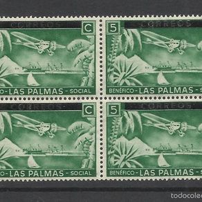 Timbre Social las palmas - bloque 4 nuevo - general sanjurjo - Acheter Timbres locaux ...