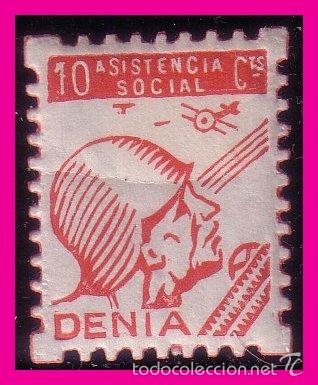 Briefmarken: Alicante, DENIA Guerra Civil,  FESOFI n&ordm; 9 *