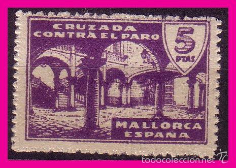 Stamps: Baleares MALLORCA, Guerra Civil  FESOFI n&ordm; 58 * *