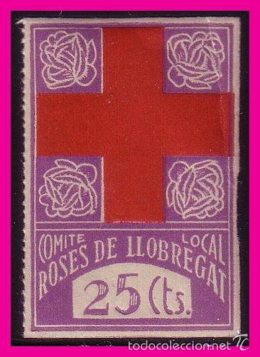 Stamps: BARCELONA Roses de Llobregat, Guerra Civil  FESOFI n&ordm; 15 * *