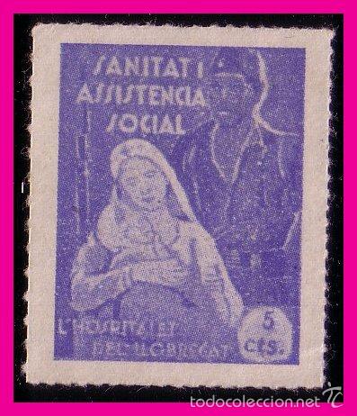 Briefmarken: BARCELONA Hospitalet de Llobregat, Guerra Civil  FESOFI n&ordm; 1a *