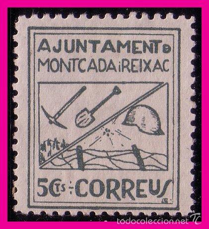 Stamps: BARCELONA Montcada y Reixach, Guerra Civil  FESOFI n&ordm; 14 * *