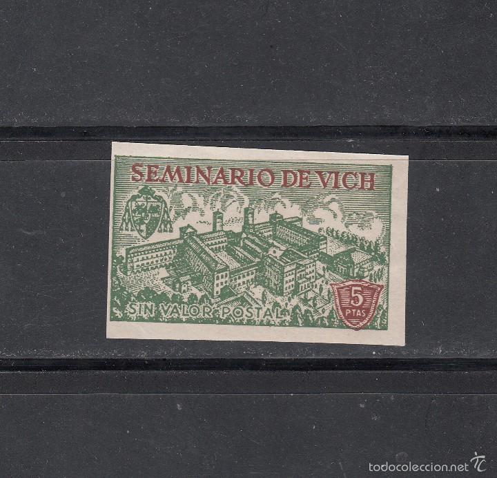 Sellos: EMINARIO DE VICH. 5 PTAS. - Foto 1