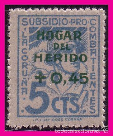 Briefmarken: CORU&Ntilde;A  Guerra Civil tipo FESOFI n&ordm; 54 (*)