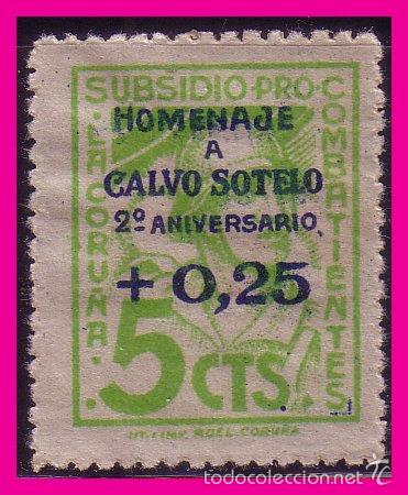 Briefmarken: CORU&Ntilde;A  Guerra Civil tipo FESOFI n&ordm; 48 (*)