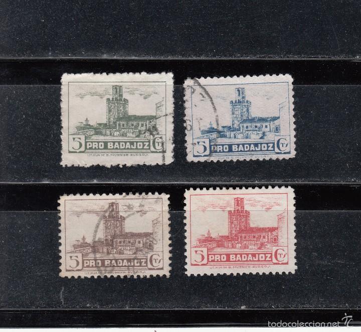 Briefmarken: PRO-BADAJOZ. SERIE DE 4 SELLOS DE 5 CTS.