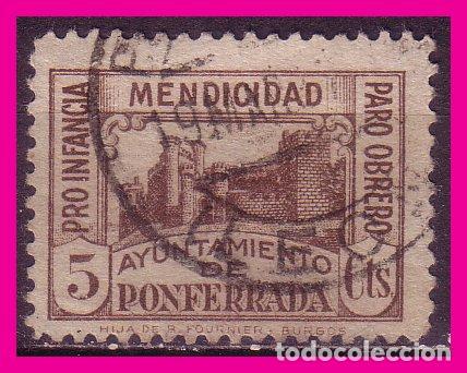Stamps: Le&oacute;n, PONFERRADA, Guerra Civil FESOFI n&ordm; 1 (o)