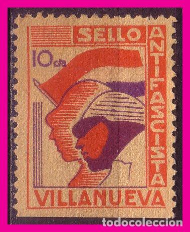 Stamps: Ja&eacute;n, VILLANUEVA,  Guerra Civil  FESOFI n&ordm; 3 (*)