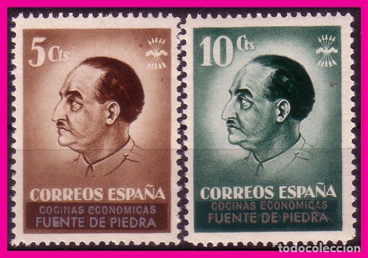 Stamps: M&aacute;laga, FUENTE DE PIEDRA, Guerra Civil, FESOFI n&ordm; 16 y 17 * *
