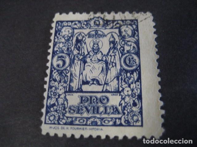Sellos: SELLO PRO SEVILLA 5 CTS. - Foto 1