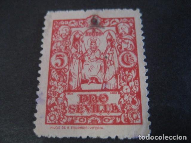 Sellos: SELLO PRO SEVILLA 5 CTS. - Foto 1
