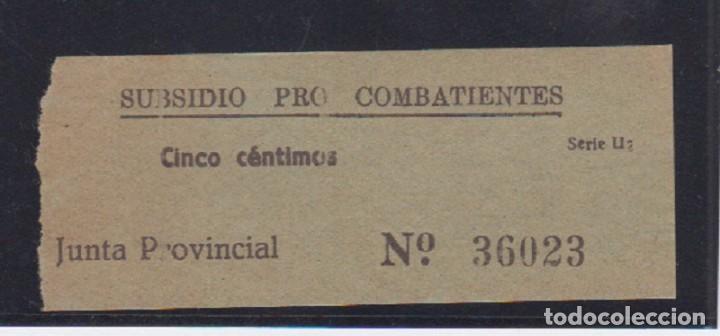 Sellos: SUBSIDIDIO PRO COMBATIENTES. NO CATALOGADO - Foto 1