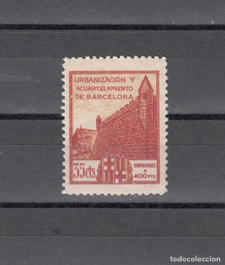Briefmarken: URBANIZACION Y ACUARTELAMIENTO DE BARCELONA. 35 CTS.