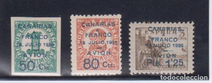 Sellos: CANARIAS.    EDIFIL 11/13 * - Foto 1