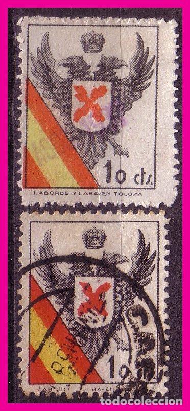 Sellos: REQUET&Eacute;S 1936 G&aacute;lvez n&ordm; 2 y 2a (o) - Foto 1