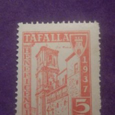 Sellos: SELLO - ESPAÑA - BENEFICENCIA - TAFALLA - 1937 - 5 CTS - NARANJA. Lote 67699957