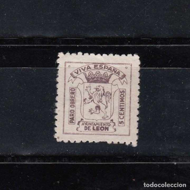 Briefmarken: LEON. VIVA ESPA&Ntilde;A. PARO OBRERO. 5 CTS.