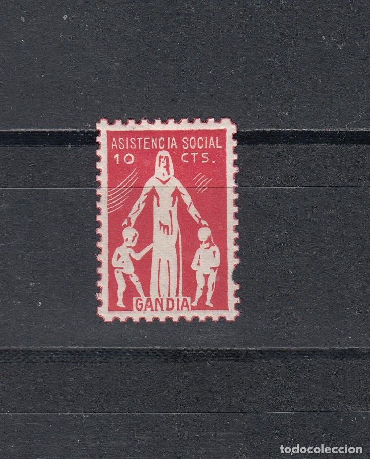 Briefmarken: GANDIA. ASISTENCIA SOCIAL. 10 CTS.