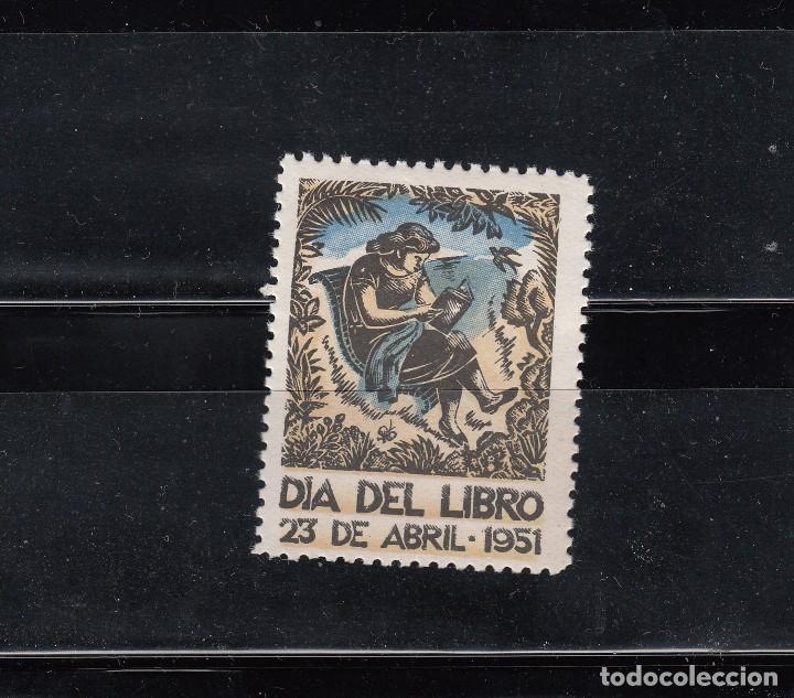 Sellos: DIA DEL LIBRO. 23 ABRIL 1951 - Foto 1
