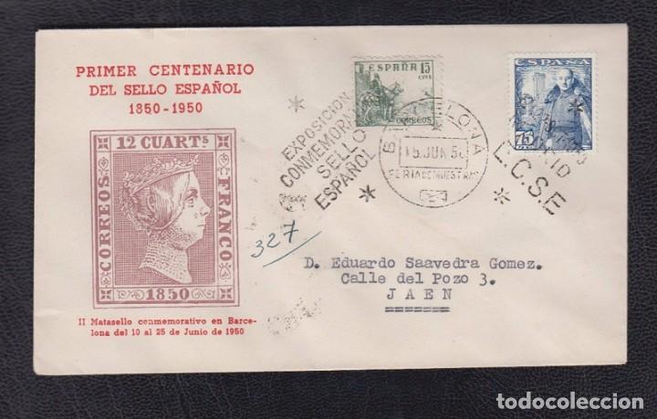 Sellos: 1950.- BARCLONA A JA&Eacute;N. - Foto 1