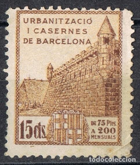 Briefmarken: 0150. Sello local Ayuntamiento Casernas BARCELONA, 15 cts ATARAZANAS **