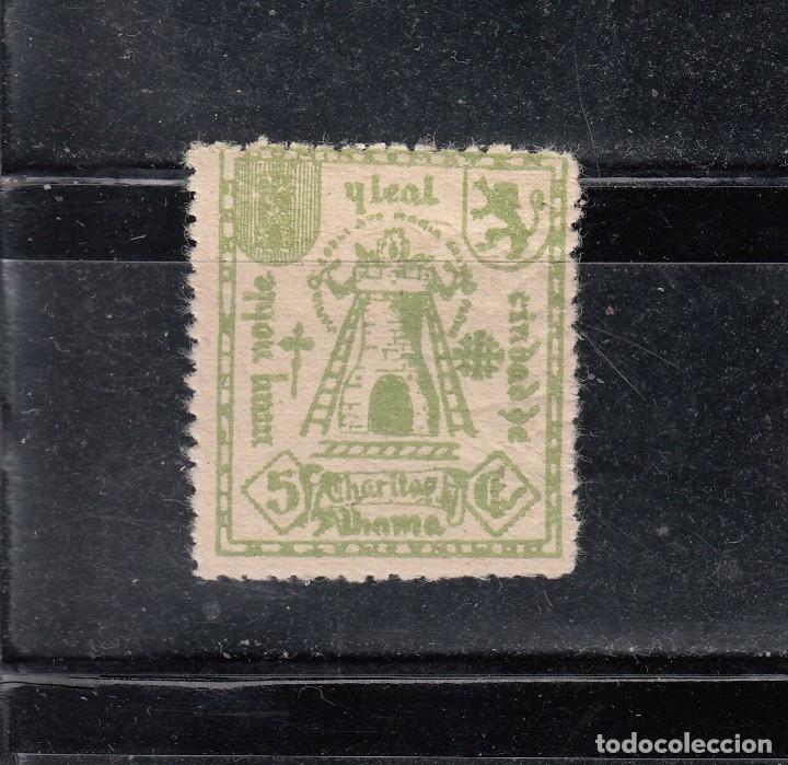 Briefmarken: ALHAMA. LA MUY NOBLE Y MUY LEAL. CARIDAD. 5 CTS.