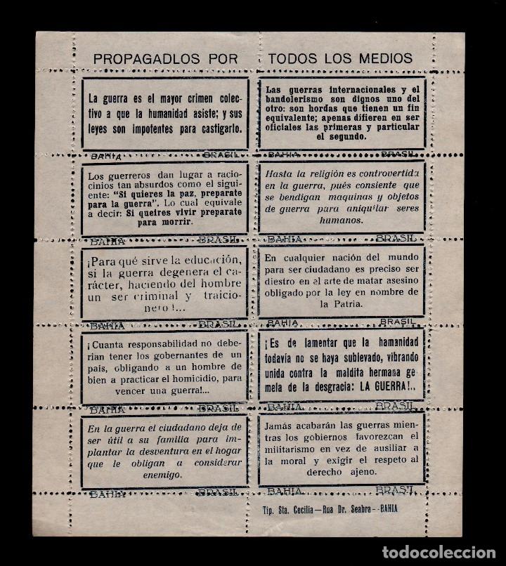 Timbres: CL3-40 Guerra  Civil Vi&ntilde;etas de Propaganda PROPAGADLOS POR TODOS LOS MEDIOS Hojita Bloque de 10 ejem