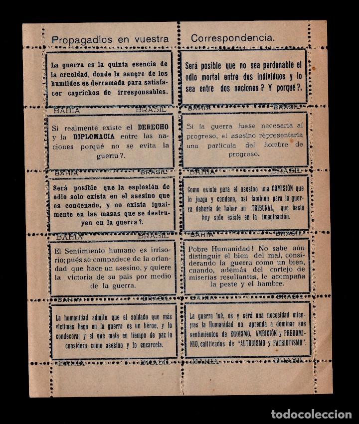 Timbres: CL3-40 Guerra  Civil Vi&ntilde;etas de Propaganda PROPAGADLOS EN VUESTRA CORRESPONDENCIA Hojita Blo