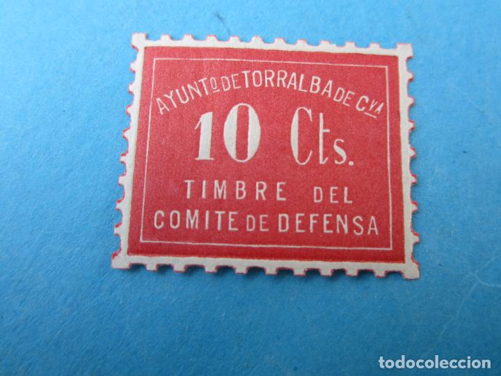 Sellos: ayuntamiento de torralba de calatrava , comite de defensa , 10 ctm. - Foto 1