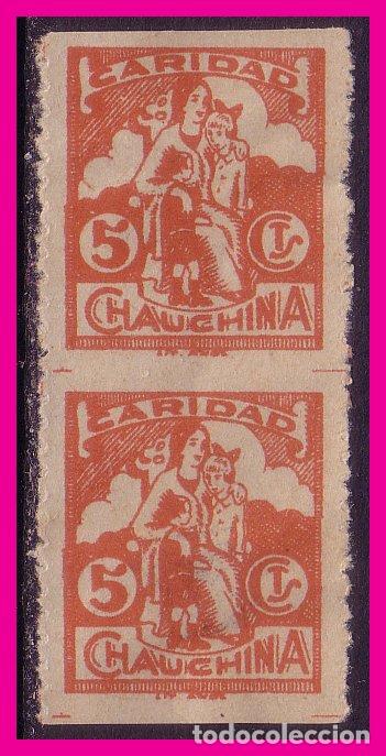 Briefmarken: Guerra Civil Locales Granada CHAUCHINA, FESOFI n&ordm; 2pvs * variedad