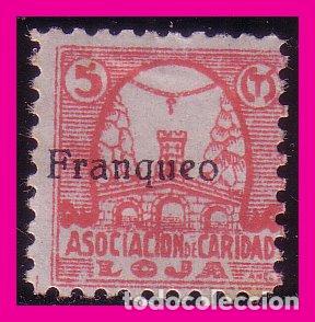 Briefmarken: Guerra Civil  Locales   Granada Loja, FESOFI n&ordm; 11 *