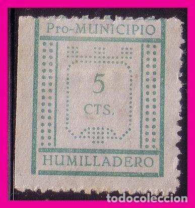 Briefmarken: guerra civil, sellos locales M&aacute;laga Humilladero, FESOFI n&ordm; 3 *