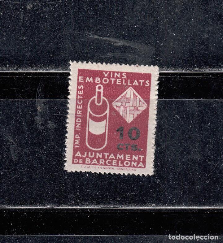 Briefmarken: AJUNTAMENT DE BARCELONA. VINS EMBOTELLATS. 10 CTS.