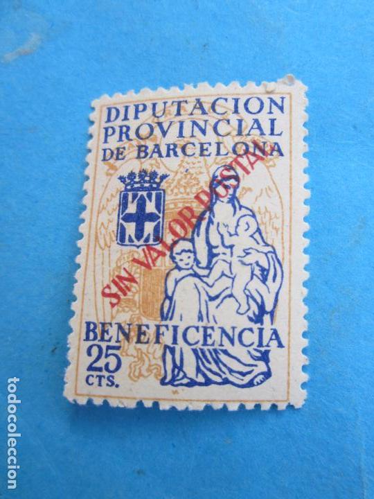 Briefmarken: diputacion provincial de barcelona , 25 cts beneficiencia