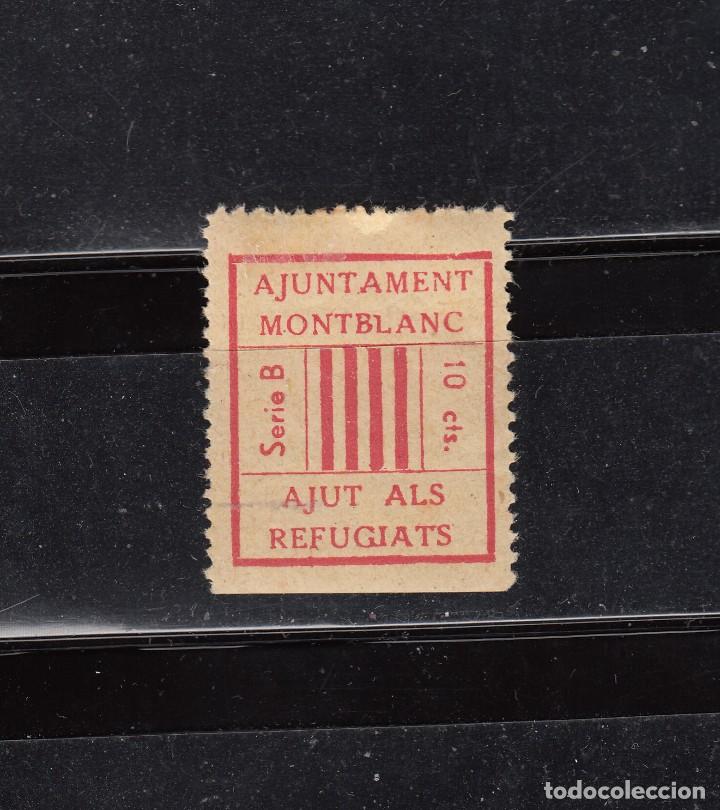 Briefmarken: AJUNTAMENT MONTBLANC. AJUT ALS REFUGIATS. 10 CTS.