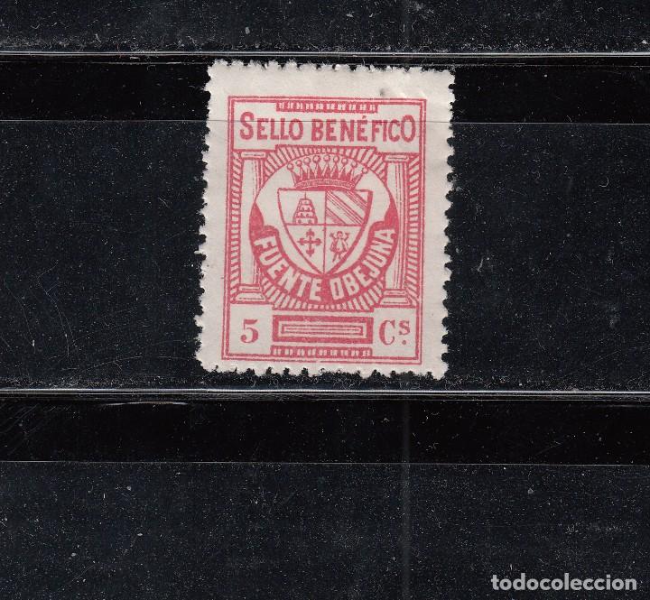 Selos: FUENTE OVEJUNA-. SELLO BEN&Eacute;FICO. 5 CTS.