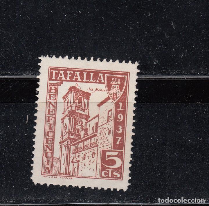 Stamps: TAFALLA. BENEFICENCIA. 1937. 5 CTS.