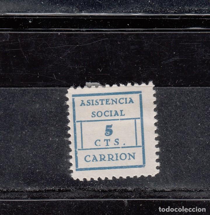 Stamps: CARRION. ASISTENCIA SOCIAL. 5 CTS.