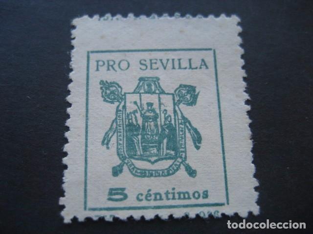 Sellos: SELLO PRO SEVILLA 5 CTS. - Foto 1
