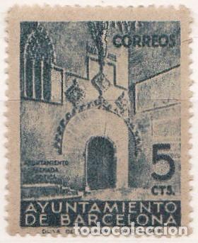 Stamps: 1938 - BARCELONA - PUERTA GOTICA DEL AYUNTAMIENTO - EDIFIL 20**MNH - SIN CIFRA CONTROL -SIN CHARNELA