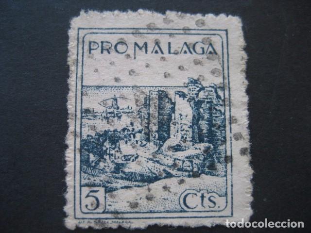 Sellos: SELLO PRO MALAGA 5 CTS. - Foto 1