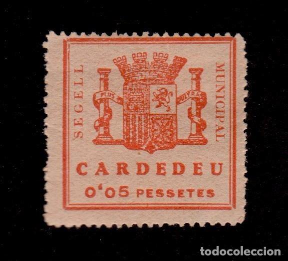 Briefmarken: CL4-8-65-4 Guerra Civil - Vi&ntilde;eta de CARDEDEU (Barcelona) SegellMunicipa  0,05 pesetas  Fesofi n&ordm; 5