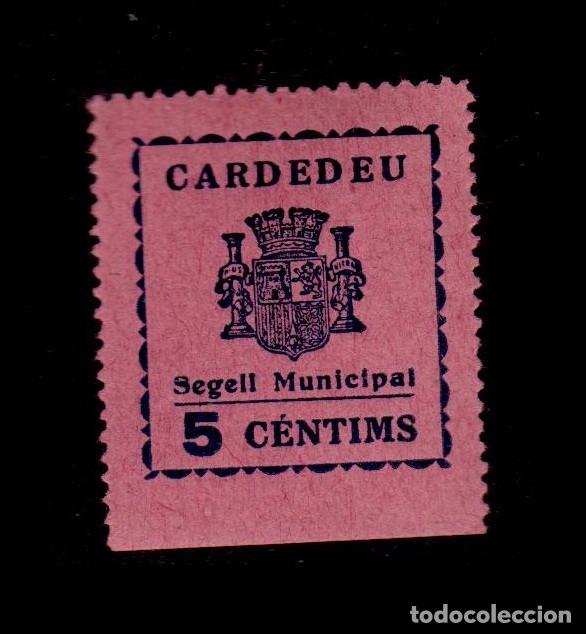 Briefmarken: CL4-8-65-5 Guerra Civil - Vi&ntilde;eta de CARDEDEU (Barcelona) Segell Municipal 5c   Fesofi n&ordm; 1