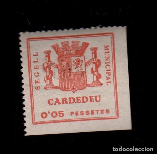 Briefmarken: CL4-8-66-2 Guerra Civil - Vi&ntilde;eta de CARDEDEU (Barcelona)Segell Municipal  0,05 pesetas  Fesofi n&ordm; 3
