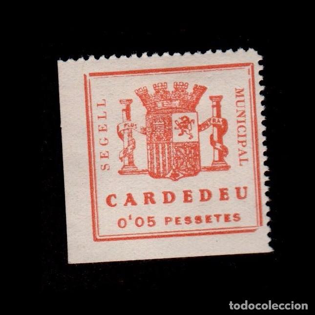 Briefmarken: CL4-8-67-2 Guerra Civil - Vi&ntilde;eta de CARDEDEU (Barcelona) Segell Municipal 0,05 pesetas  (Leyenda est