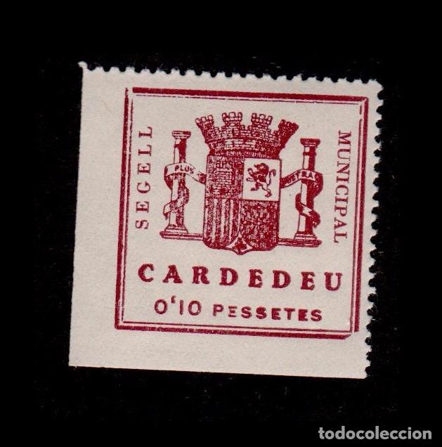 Briefmarken: CL4-8-67-4 Guerra Civil - Vi&ntilde;eta de CARDEDEU (Barcelona) Segell Municipal 0,10 pesetas  (Leyenda ANC