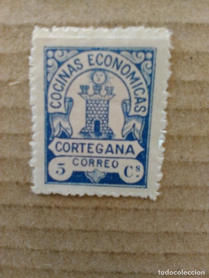 Briefmarken: CORTEGANA. COCINAS CON&Oacute;MICAS. 5 CTS.