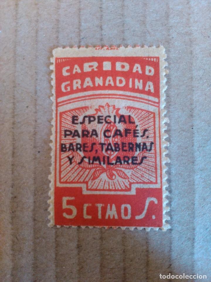 Stamps: CARIDAD GRANADINA. ESPECIAL PARA CAFES, BARESY TABERNAS Y SIMILARES