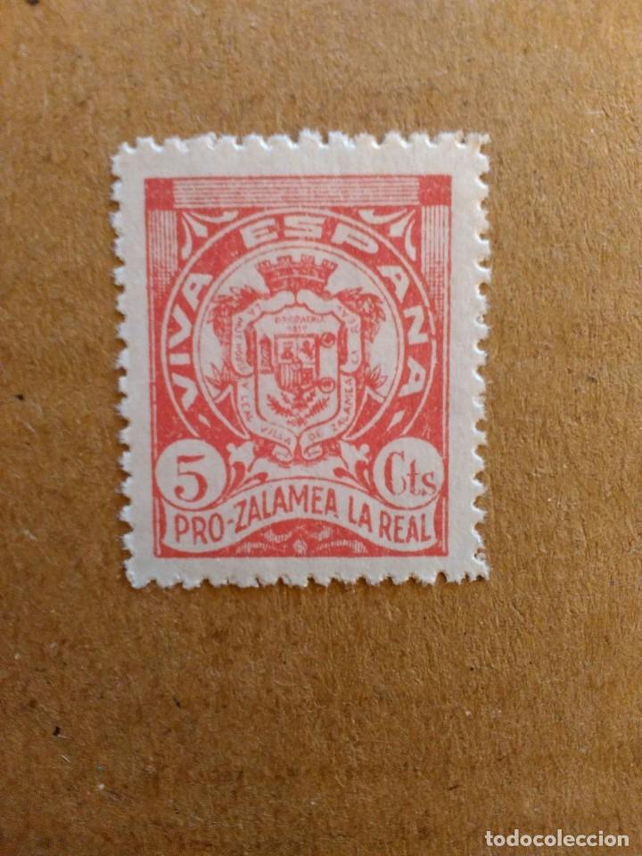Stamps: ZALAMEA LA REAL. VIVA ESPA&Ntilde;A. 5 CTS.